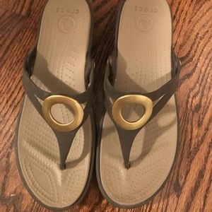 Crocs wedge sandals